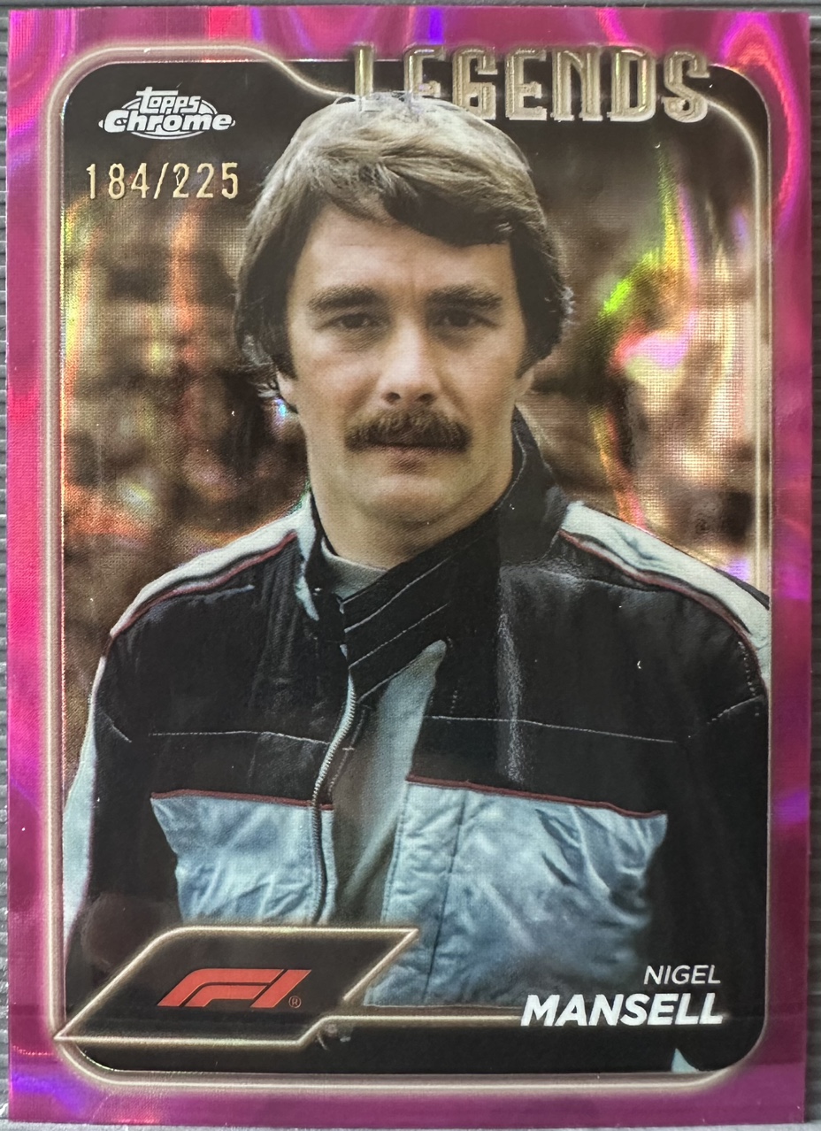 2024 F1 나이젤 만셀 184/225 카드 TOPPS CHROME 카드 탑스 크롬