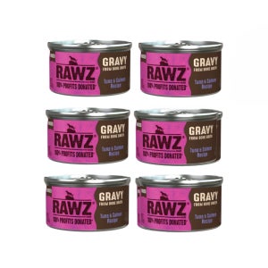 로우즈 캣 그레이비 캔 참치&연어 85g 고양이 습식 사료 주식캔 (18개)