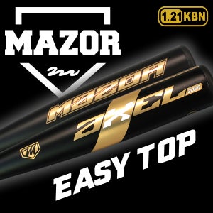MAZOR 메이저 2026 악셀 이지탑 밸런스 알로이배트 야구배트 (블랙/골드)