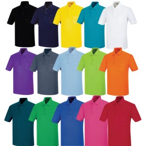 에어로쿨 기본 폴로 카라 주머니 있는 반팔티셔츠 단체티 회사티 무지티 행사티