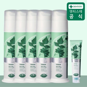 덴티스테 뉴플러스화이트 프로 펌프[+휴대용 20g] 불소치약 구취케어 170g, 5개