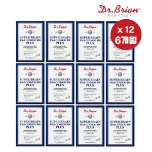 포스파티딜세린 닥터브라이언 슈퍼브레인 PS 징코 800 플러스 뇌건강영양 30캡슐, 12개