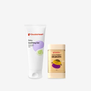 더블하트 베이비 수딩젤 200ml + 데일리&워터프루프 듀얼 선스틱 11gx2 (6m+)
