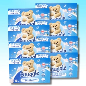 스너글 건조기용 드라이시트 블루스파클플러스, 40매, 8개