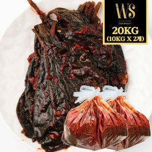 [더조은] 양념깻잎 20kg [ 대용량 업소용 감칠맛 깻잎무침 반찬류 식자재 식당용 ]