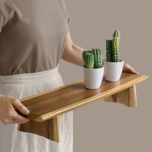 원목 화분 진열대 화분다이 거실 베란다 거치대 선반 90cm