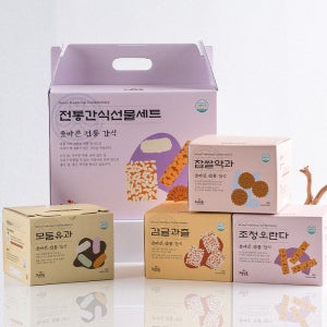우리 모둠 전통과자 종합선물 4구1.74kg 설 추석 명절 학교 단체 회사 어르신 선물세트