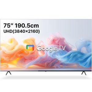 스타인즈 190cm(75인치) 스마트 구글 TV KKZ7500SUH 중소기업 대형 배송설치