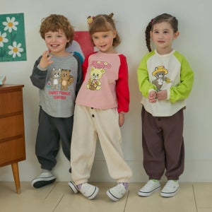 로토토베베 와플 버튼 포인트 조거 팬츠 (3 color) RO6ACPA05 아기바지 유아팬츠 등원룩