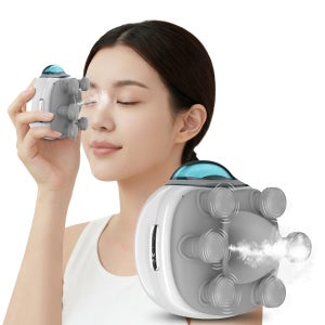 Leeko 휴대용 눈 마사지기 눈 안마기 눈 피로 케어 미스트 보습 마사지기