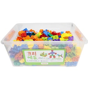 아동센터 손근육 창의력발달 블록놀이 도형모양 커넥팅블록 300ps 원데이활동 홈스룰링
