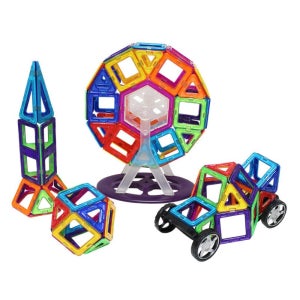 유치원 창의력 블록놀이 프로그램 입체 모양만들기 자석블럭 188ps 미술활동 초등학교