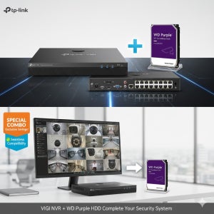 티피링크 NVR4032H 32채널 비디오 CCTV녹화기+WD 4TB HDD