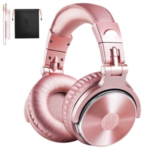 원오디오 PRO20 모니터링 헤드폰 오버이어 밀폐형 듀얼잭 유선 헤드셋 로즈골드