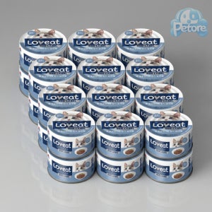 사조 러브잇 고양이캔 레드라벨 대용량 흰살참치+멸치, 160g, 24개