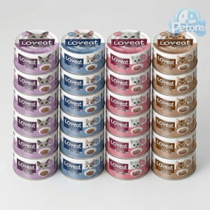 사조 러브잇 고양이캔 레드라벨 대용량 혼합, 160g, 24개