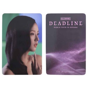 지수 블랙핑크 BALCKPNK DEADLINE TOUR 포토카드