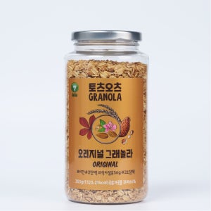 토츠오츠 병 오리지널 그래놀라 오트밀 통곡물 시리얼 350g, 1개 (고단백 수제)
