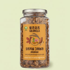 토츠오츠 병 오리지널 그래놀라 오트밀 통곡물 시리얼, 350g, 1개