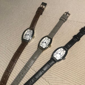 클래식 로마 가죽 시계