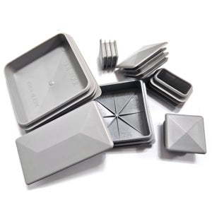 각관캡 100X100(PVC) 사각파이프 마개 네모 뚜껑 1~4T