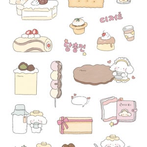 디저트퐁당 스티커