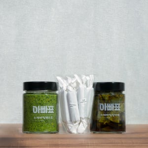 [설선물세트강추]아빠표 바질 페스토 장아찌 카라멜 모듬 구성