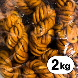 추억의 옛날 꽈배기 과자 벌크 업소용 대용량 간식 2kg, 1개
