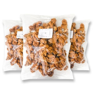 추억의 옛날 꽈배기 과자 벌크 업소용 대용량 간식 2kg, 3개