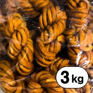 추억의 옛날 꽈배기 과자 벌크 업소용 대용량 간식 3kg, 1개