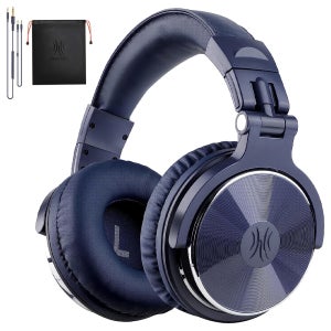 원오디오 PRO10 모니터링 헤드폰 오버이어 밀폐형 듀얼잭 유선 헤드셋 다크블루