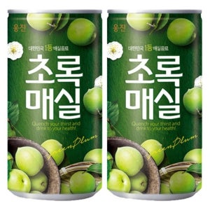 웅진식품 초록매실 180ml 60캔 대용량 매실음료 박스