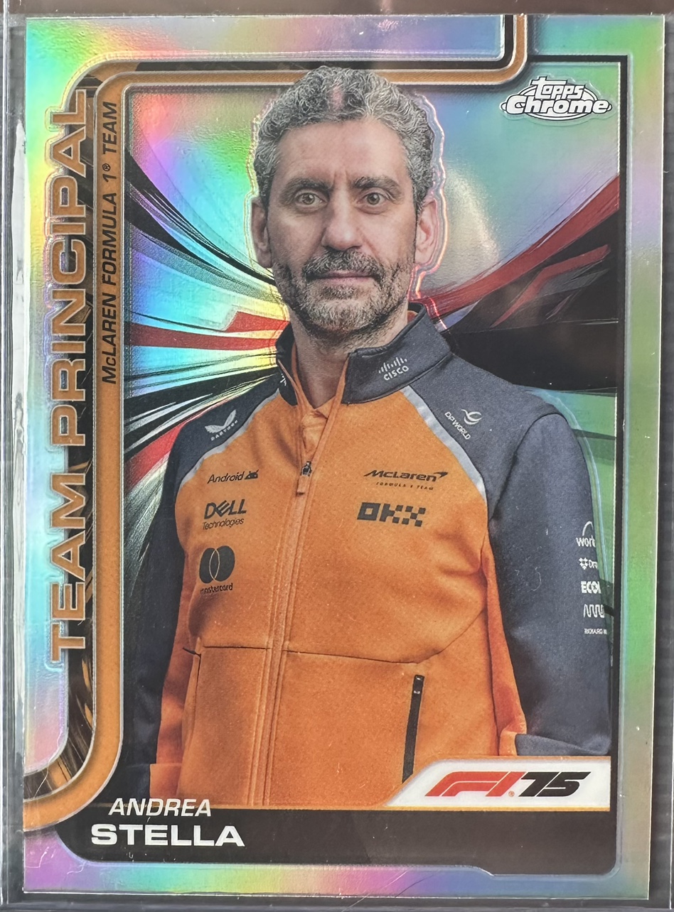 2025 F1 안드레아 스텔라 리플렉터 카드 TOPPS CHROME 카드 탑스 크롬