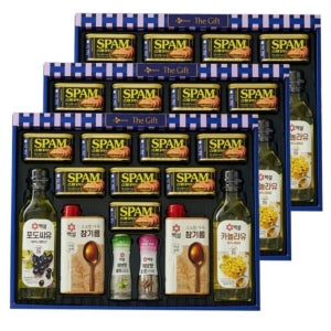 CJ선물세트 최고의선택 프리미엄호 3개 명절선물세트 쇼핑백 포함