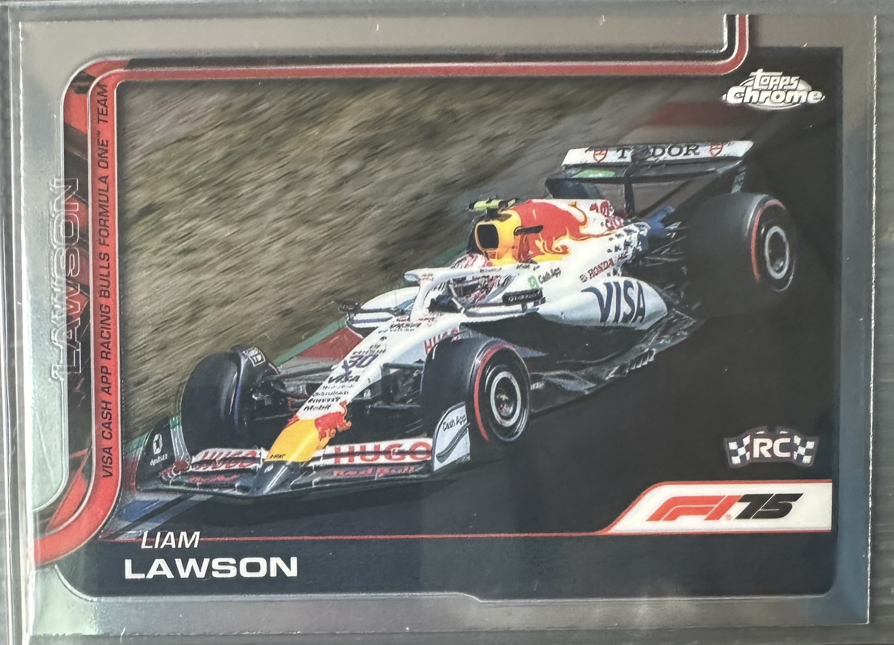2025 F1 리암 로슨 루키 카드 TOPPS CHROME 카드 탑스 크롬