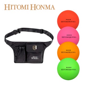 히토미혼마 파크골프볼 4피스 세트 (4구+힙색)