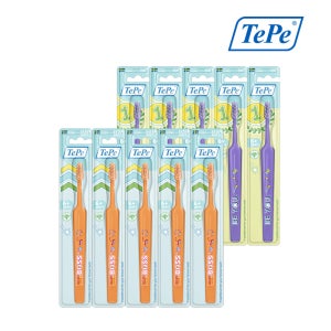 테페 덴잇 스웨덴 키즈 소프트/미니 엑스 소프트 치과 칫솔(색상랜덤) [10개입]