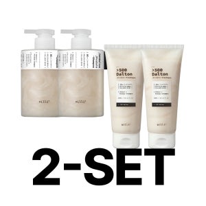 [밀리밀리 공식] 2-SET｜500달톤 프로틴 헤어케어 세트(샴푸 500ml+트리트먼트 300ml)x2 향좋은 퍼퓸 탈모 비듬 가려움 정수리 지성 탈모완화 대용량