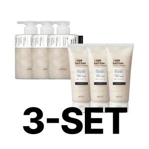 [밀리밀리 공식] 3-SET｜500달톤 프로틴 헤어케어 세트(샴푸 500ml+트리트먼트 300ml)x3 향좋은 퍼퓸 탈모 비듬 가려움 정수리 지성 탈모완화 대용량