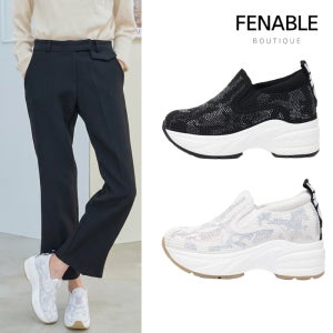 여성 남들모르게 8cm 키높이 운동화 발편한 컴포트 슬립온 미끄럼방지 스니커즈 FE8200