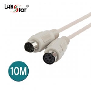랜스타 LS-PS2-6MF-10M PS2키보드연장케이블 DIN6P M／F 10M