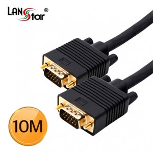 랜스타 LS-HRGB-15MM-10M 고급RGB모니터케이블 3＋6C Black 10M