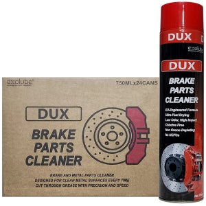 DUX 브레이크 파츠 크리너 750ml x 24개 1박스 18L 강력한 침투 세정력 및 속건성 기능 (작업자 보호 설계)