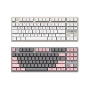 COX CK480 교체축 게이밍 기계식 그레이&핑크 (갈축)