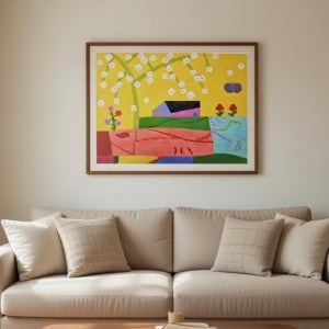 신철작가 판화 - The Memory 청산도 감성 힐링 병원 카페 사무실 주방 그림 액자