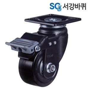 중량 고중량바퀴 PHS 100(4인치) 나일론 장비 바퀴 캐스터 100mm 회전브레이크