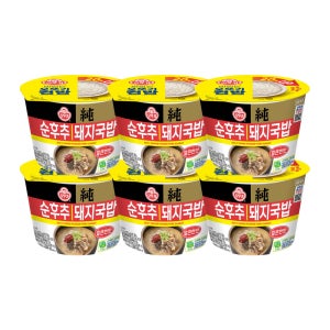오뚜기 컵밥 얼큰순후추돼지국밥 311.5g, 6개