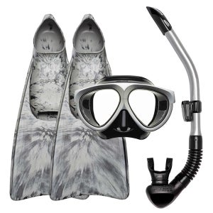 RIFFE 만티스 실버 스톰그레이 스노클링 세트