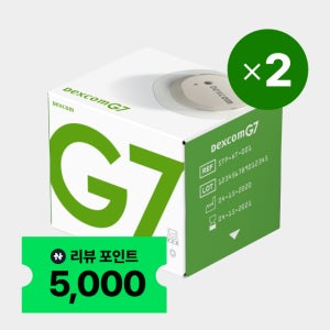 덱스콤 G7 센서 연속혈당측정기(CGM) 2개 (총 20일분) 무채혈 혈당 파스타 연동