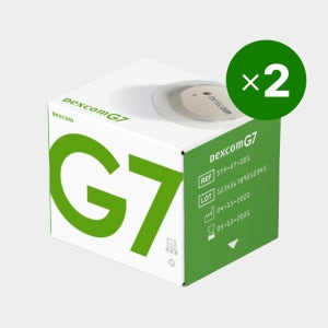 덱스콤 G7 센서 연속혈당측정기(CGM) 2개 (총 20일분) 무채혈 혈당 파스타 연동